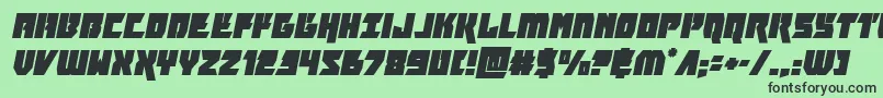 furiosaital Font – Black Fonts on Green Background