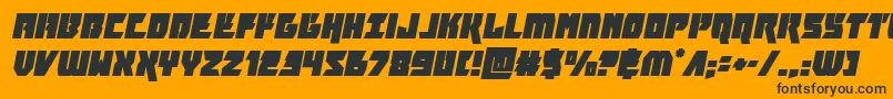 furiosaital Font – Black Fonts on Orange Background