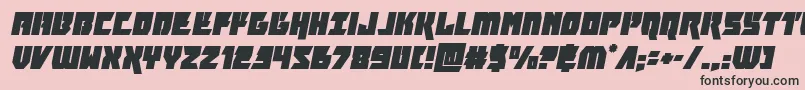 furiosaital Font – Black Fonts on Pink Background