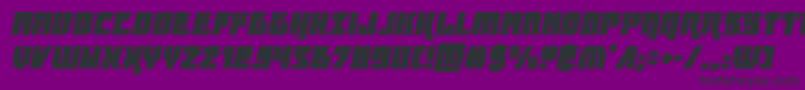 furiosaital Font – Black Fonts on Purple Background