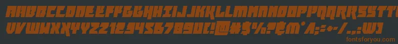 furiosaital Font – Brown Fonts on Black Background