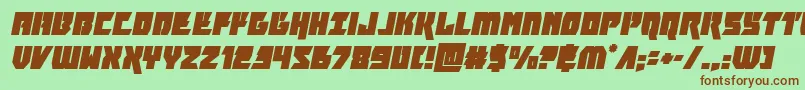 furiosaital Font – Brown Fonts on Green Background