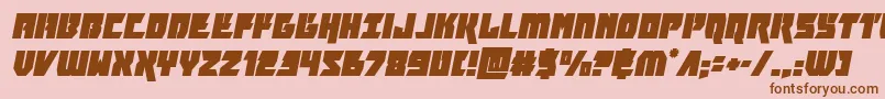 furiosaital Font – Brown Fonts on Pink Background