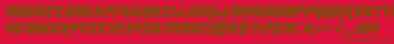 furiosaital Font – Brown Fonts on Red Background