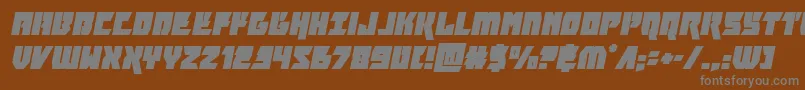 furiosaital Font – Gray Fonts on Brown Background