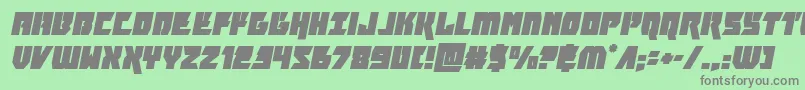 furiosaital Font – Gray Fonts on Green Background