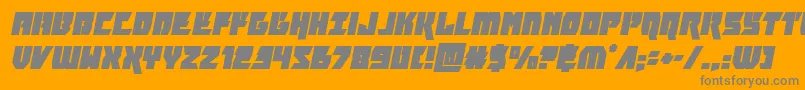 furiosaital Font – Gray Fonts on Orange Background