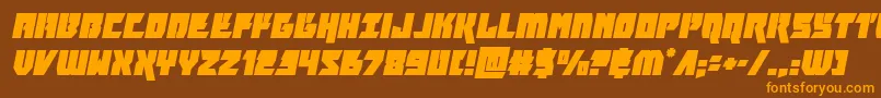 furiosaital Font – Orange Fonts on Brown Background