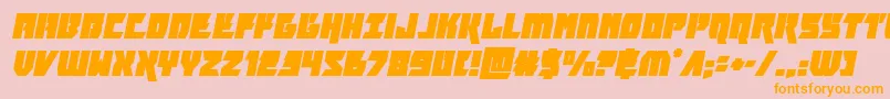 furiosaital Font – Orange Fonts on Pink Background
