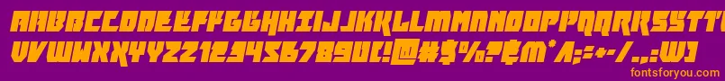 furiosaital Font – Orange Fonts on Purple Background