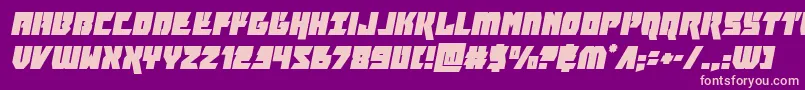 furiosaital Font – Pink Fonts on Purple Background