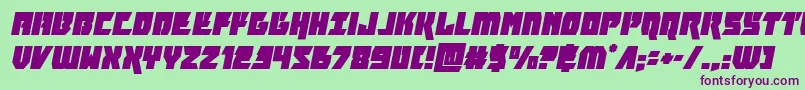 furiosaital Font – Purple Fonts on Green Background