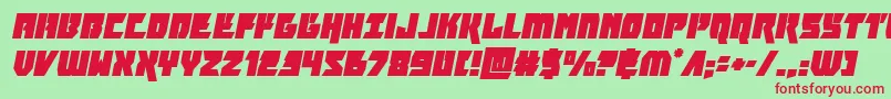 furiosaital Font – Red Fonts on Green Background