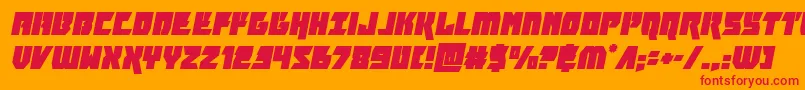 furiosaital Font – Red Fonts on Orange Background