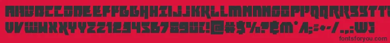 furiosalaser Font – Black Fonts on Red Background