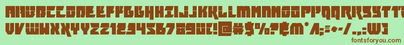 furiosalaser Font – Brown Fonts on Green Background