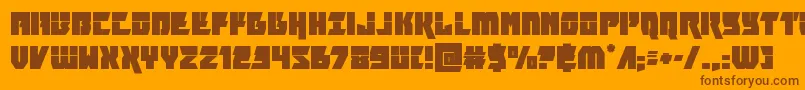 furiosalaser Font – Brown Fonts on Orange Background