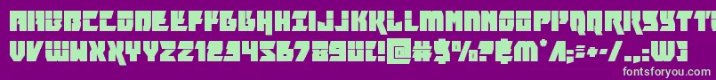 furiosalaser Font – Green Fonts on Purple Background