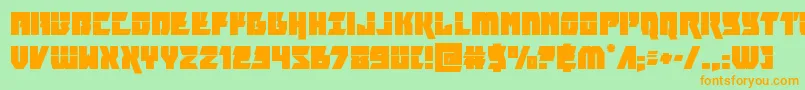 furiosalaser Font – Orange Fonts on Green Background