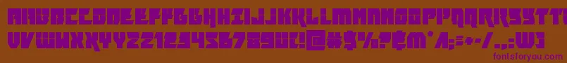 furiosalaser Font – Purple Fonts on Brown Background