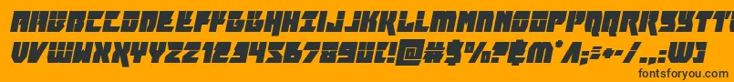 furiosalaserital Font – Black Fonts on Orange Background