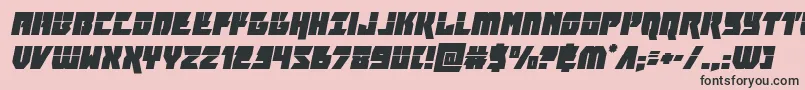 furiosalaserital Font – Black Fonts on Pink Background