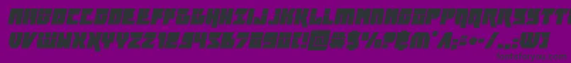 furiosalaserital Font – Black Fonts on Purple Background