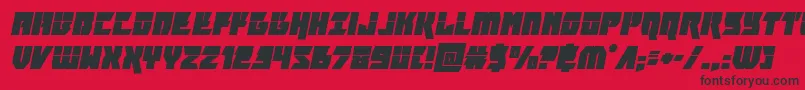 furiosalaserital Font – Black Fonts on Red Background