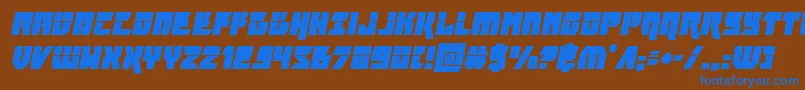 furiosalaserital Font – Blue Fonts on Brown Background