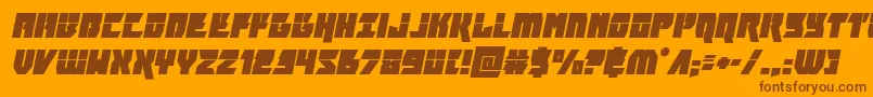 furiosalaserital Font – Brown Fonts on Orange Background