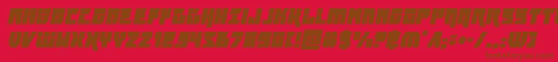 furiosalaserital Font – Brown Fonts on Red Background