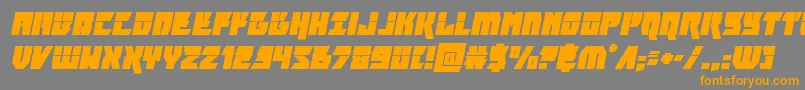 furiosalaserital Font – Orange Fonts on Gray Background
