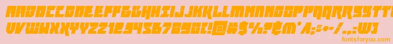 furiosalaserital Font – Orange Fonts on Pink Background