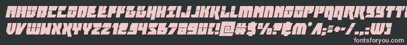 furiosalaserital Font – Pink Fonts on Black Background