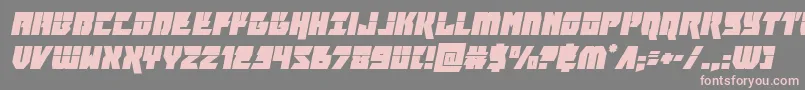 furiosalaserital Font – Pink Fonts on Gray Background