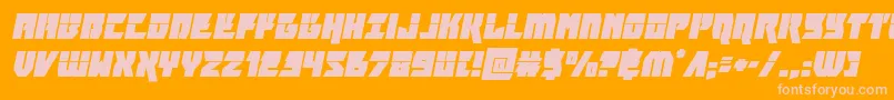 furiosalaserital Font – Pink Fonts on Orange Background
