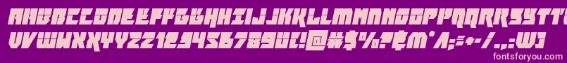 furiosalaserital Font – Pink Fonts on Purple Background