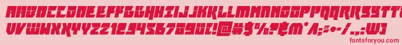 furiosalaserital Font – Red Fonts on Pink Background