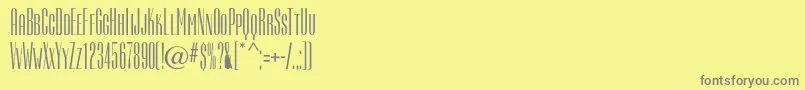 Camertondc Font – Gray Fonts on Yellow Background