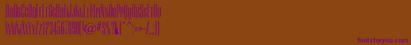 Camertondc Font – Purple Fonts on Brown Background