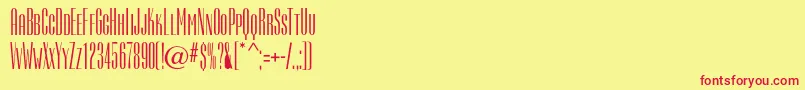 Camertondc Font – Red Fonts on Yellow Background