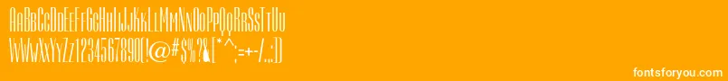 Camertondc Font – White Fonts on Orange Background