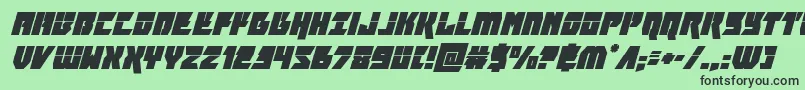 furiosalasersuperital Font – Black Fonts on Green Background