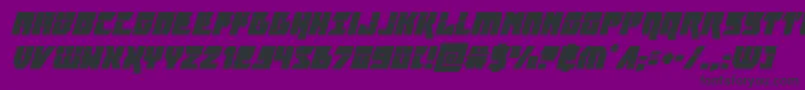 furiosalasersuperital Font – Black Fonts on Purple Background