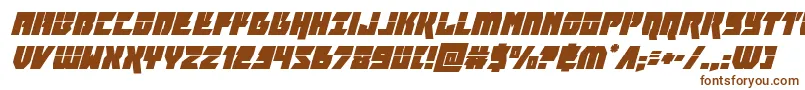 furiosalasersuperital Font – Brown Fonts on White Background