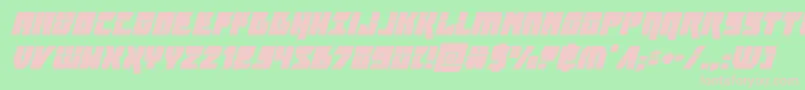 furiosalasersuperital Font – Pink Fonts on Green Background