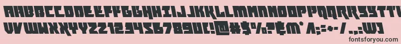 furiosaleft Font – Black Fonts on Pink Background