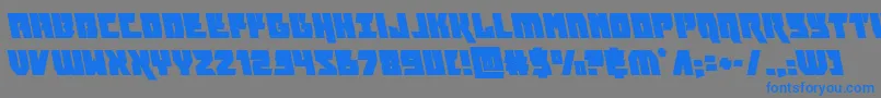 furiosaleft Font – Blue Fonts on Gray Background