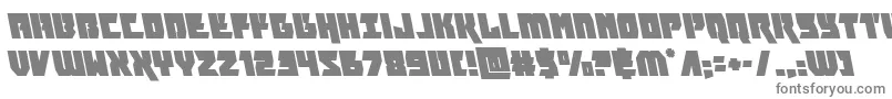 フォントfuriosaleft – 白い背景に灰色の文字