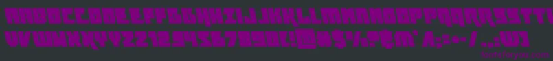 furiosaleft-Schriftart – Violette Schriften auf schwarzem Hintergrund